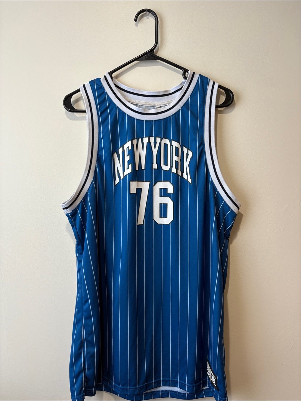Primark Blue Pinstripe 'New York 76' Men's Jersey
